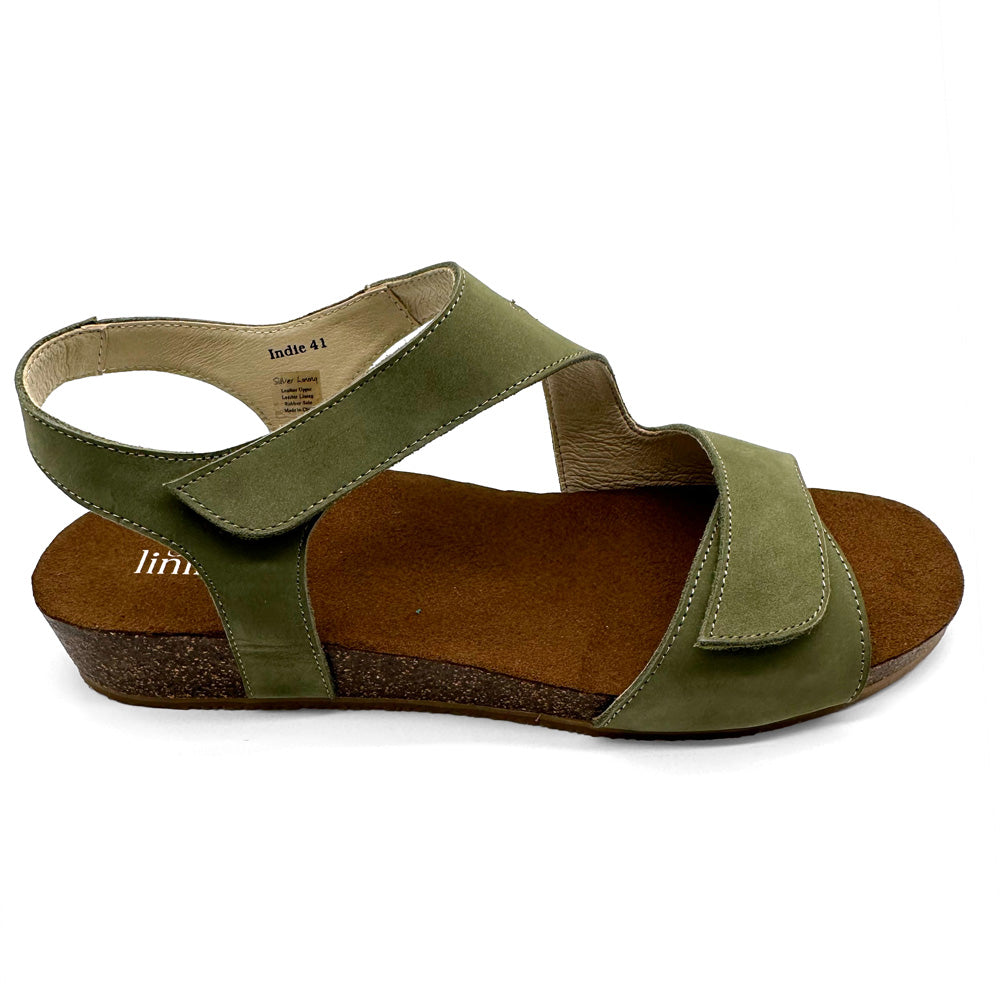 Silver Lining Women's Indie Khaki Nubuck Natural Fit Footwear