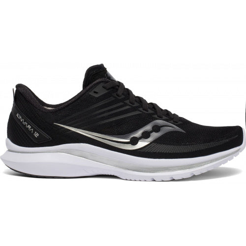 Saucony Women's Kinvara 12 Black/Silver Natural Fit Footwear