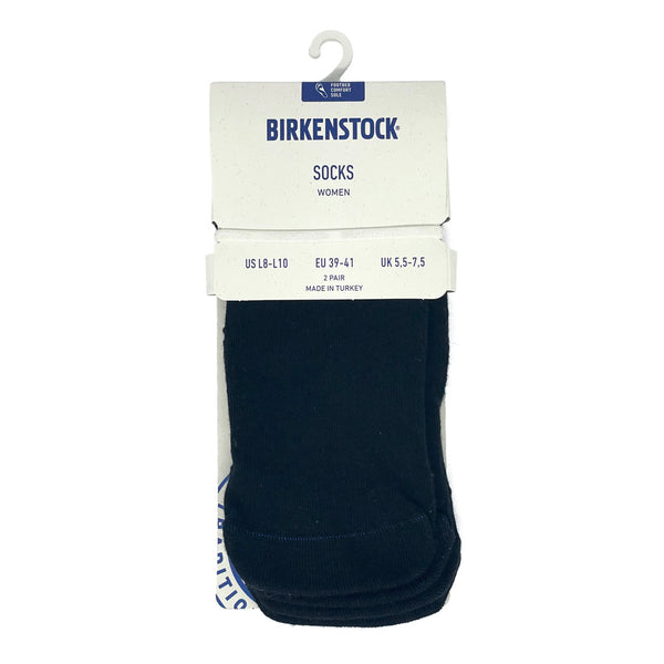 Birkenstock Cotton Sole Sneaker Socks 2pk Black