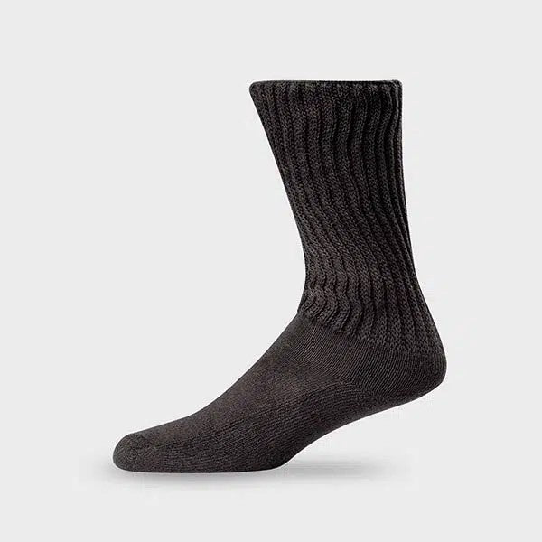 Lightfeet Diabetic Crew Sock Black  Natural Fit Footwear