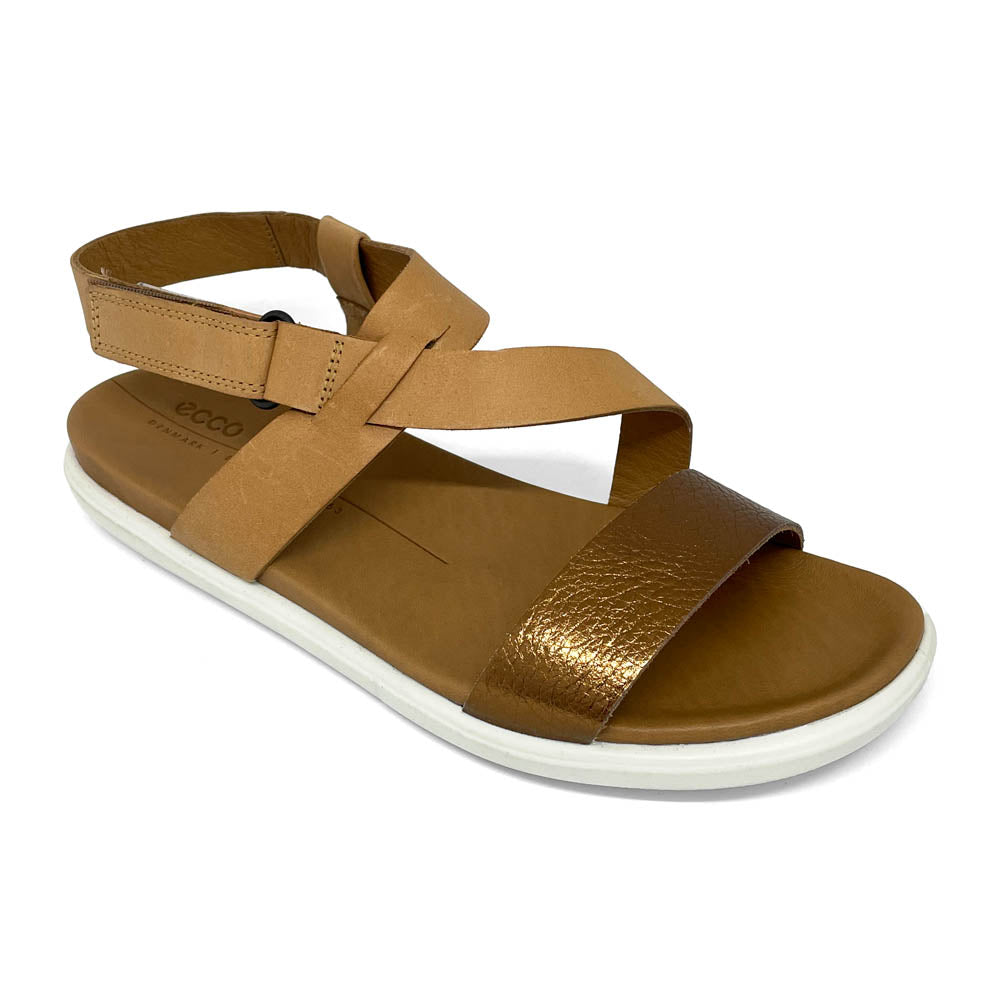 ECCO Women's Simpil Sandal Bronze Lion Natural Fit Footwear