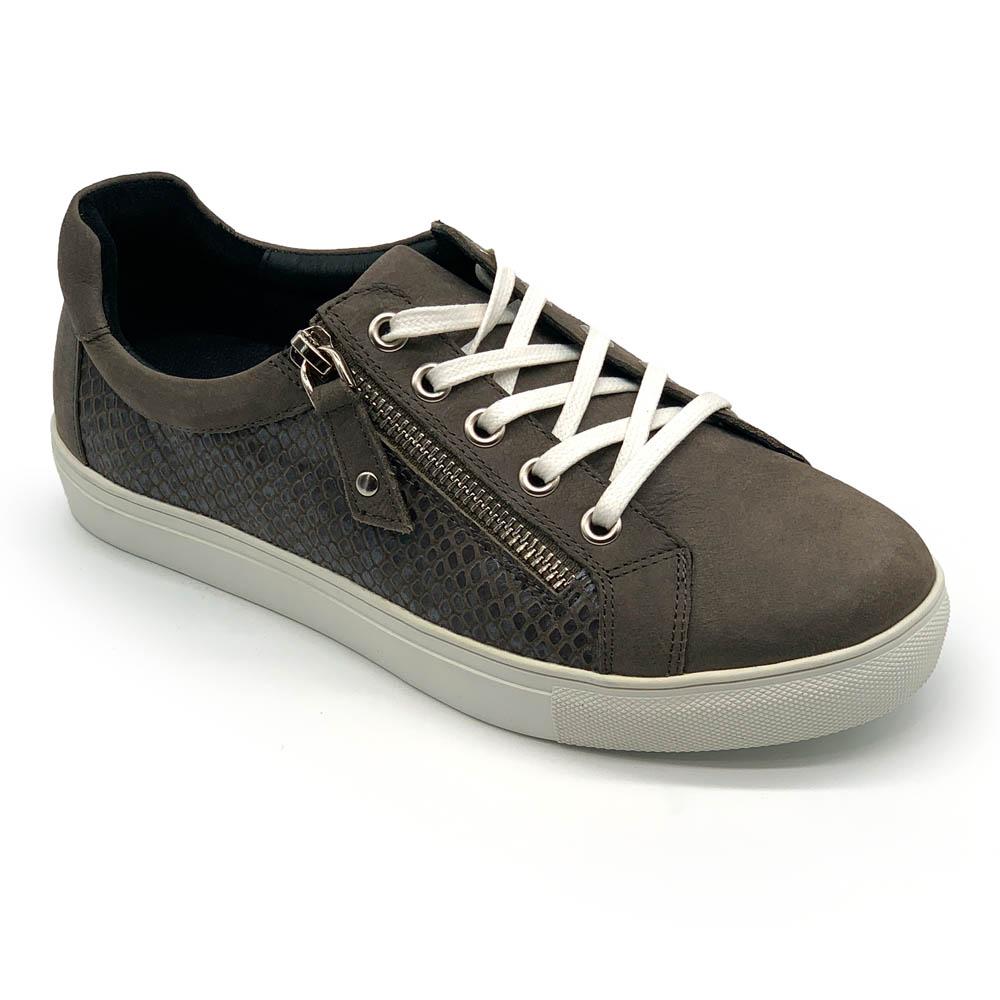 Klouds Women's Cara Dark Taupe Combo  Natural Fit Footwear