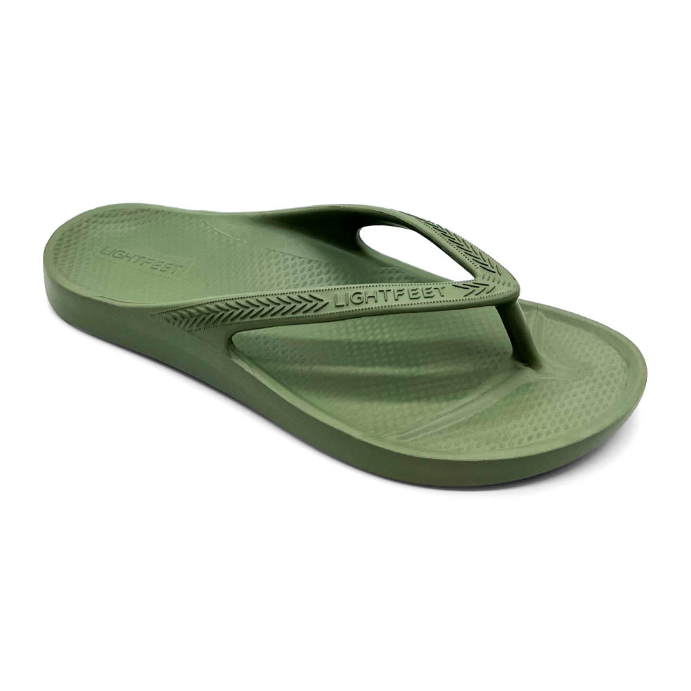 Lightfeet Revive Arch Support Thong Khaki  Natural Fit Footwear