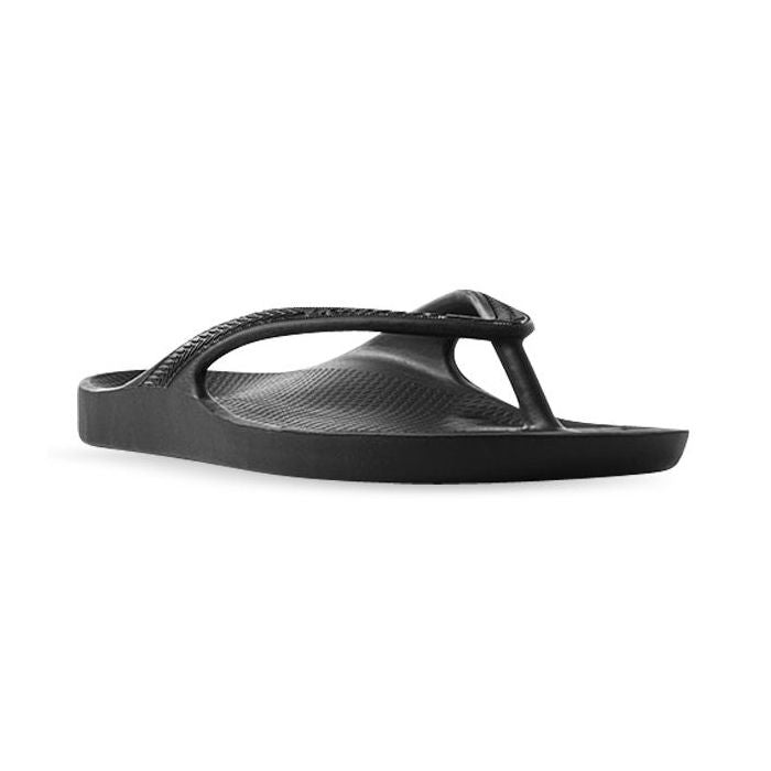 Lightfeet Revive Arch Support Thong Black  Natural Fit Footwear