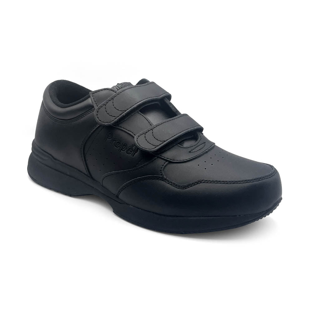Propet Men's Life Walker Strap Black M3705  Natural Fit Footwear
