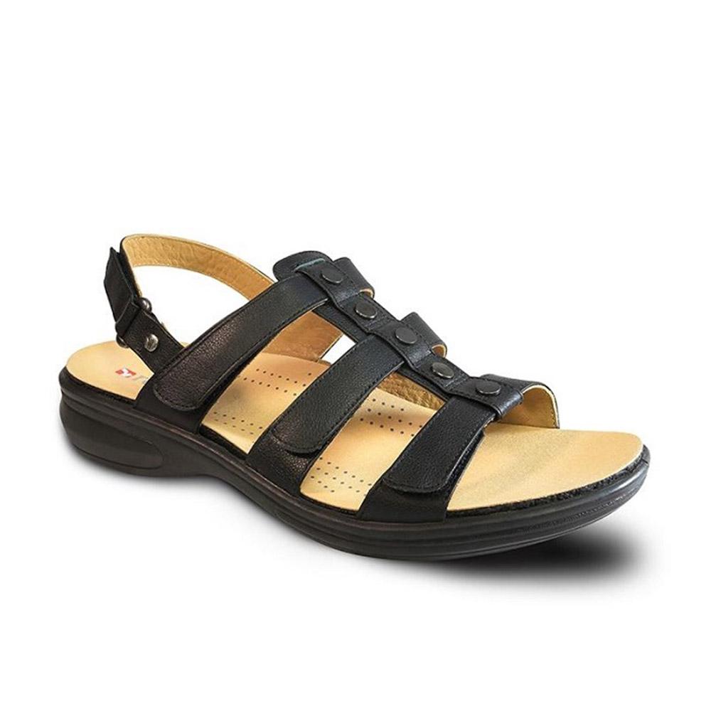 Revere Women's Toledo Black  Natural Fit Footwear