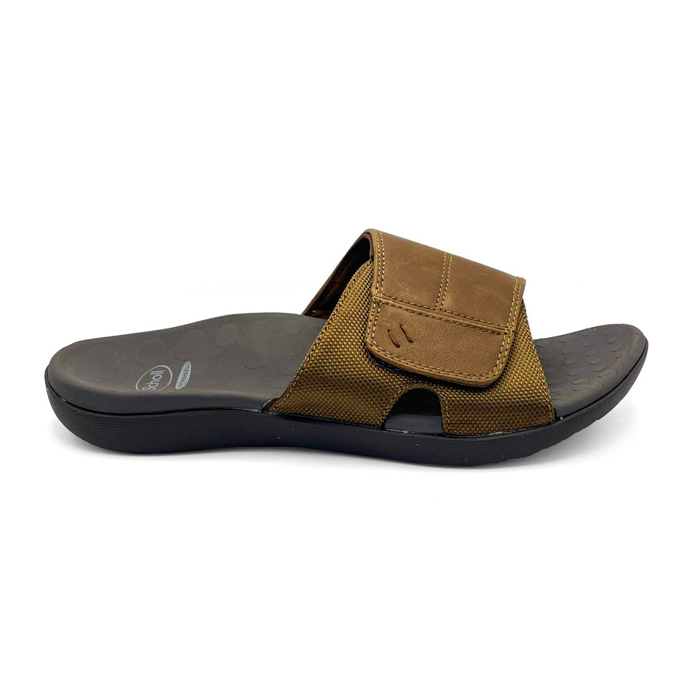 Scholl Orthaheel Men's Cable Brown  Natural Fit Footwear