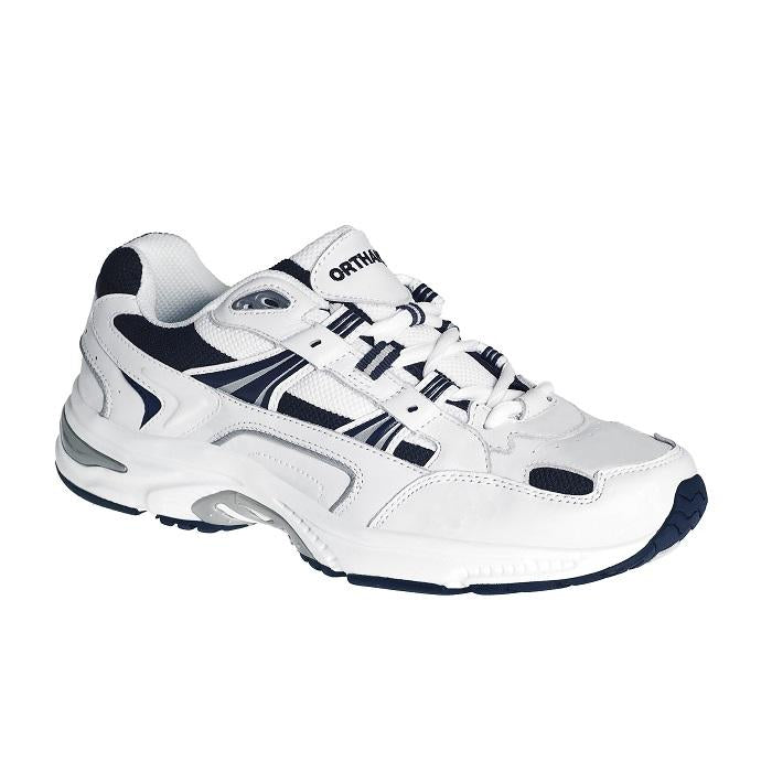 Scholl Orthaheel Men's X-Trainer White/Navy Natural Fit Footwear