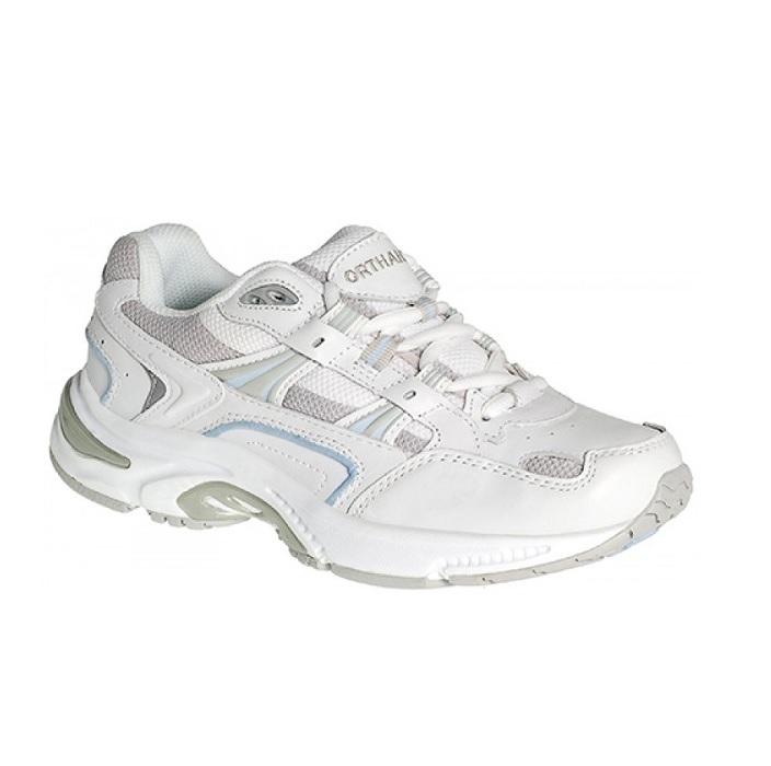 Scholl Orthaheel Women's X-Trainer White Blue Natural Fit Footwear