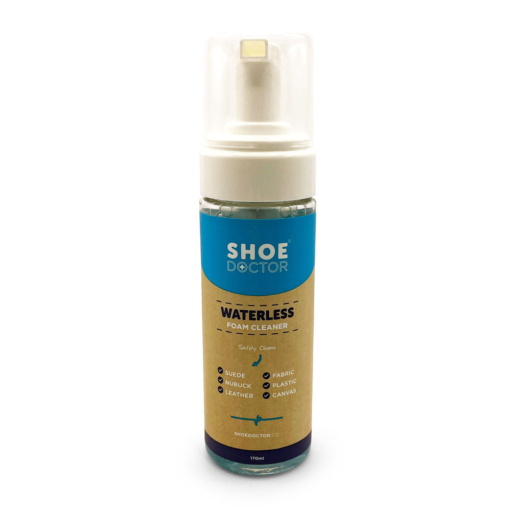 Shoe Doctor Waterless Foam Cleaner 170ml Pump Neutral Natural Fit Footwear
