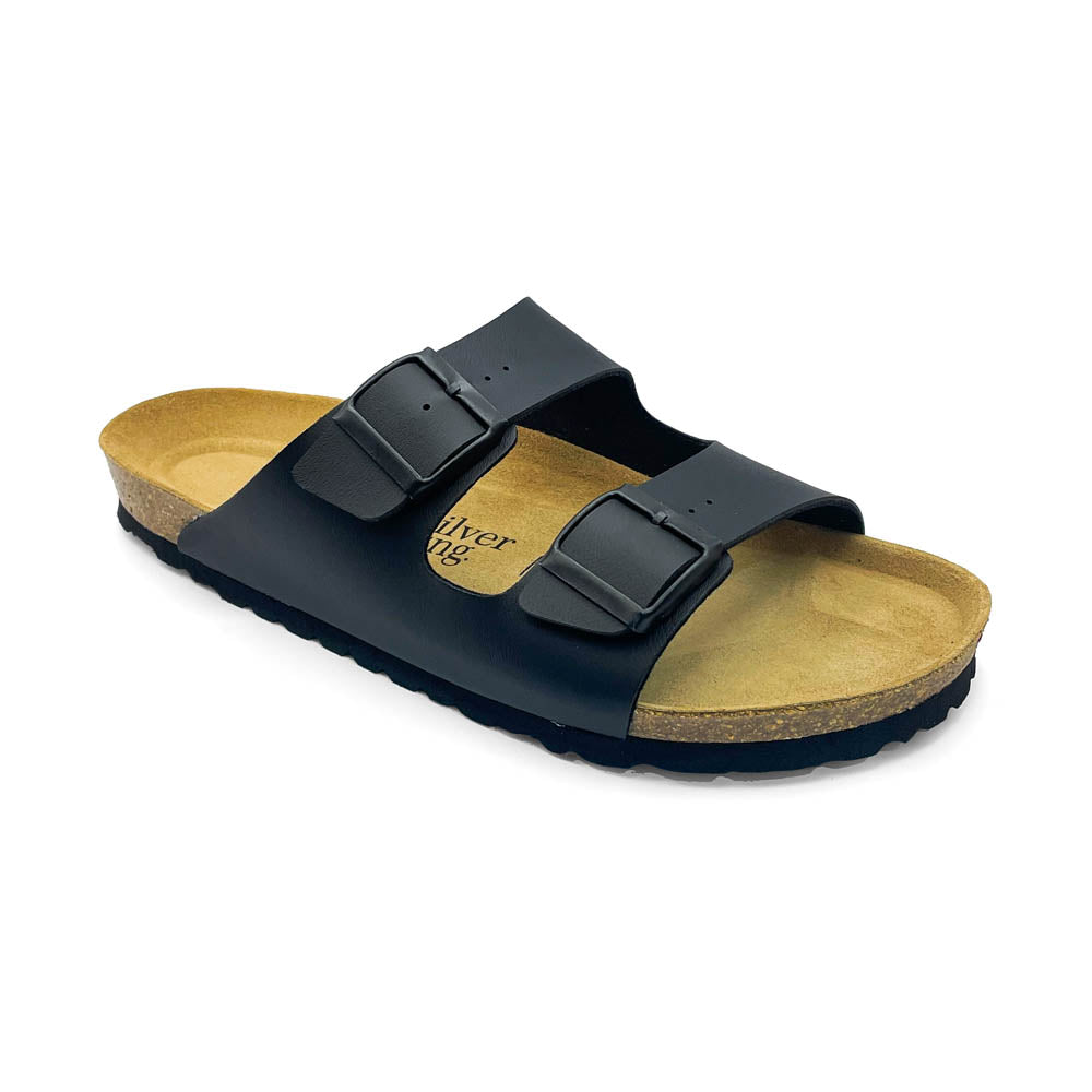 Silver Lining Men's Hawaii Black  Natural Fit Footwear