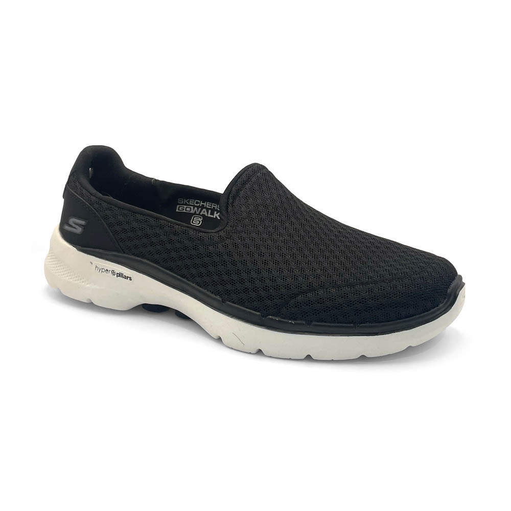 Skechers Women's Go Walk 6 Big Splash Black/White Natural Fit Footwear