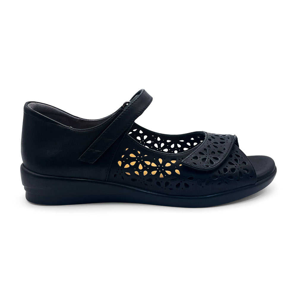 Ziera Women's Daffodil W-ZR Black Natural Fit Footwear