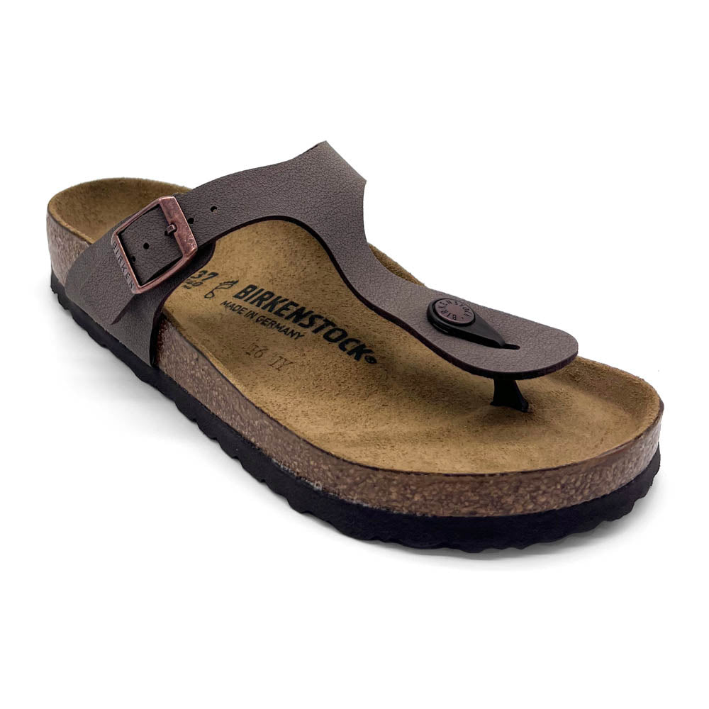 Birkenstock Gizeh Birkibuc Mocca  Natural Fit Footwear