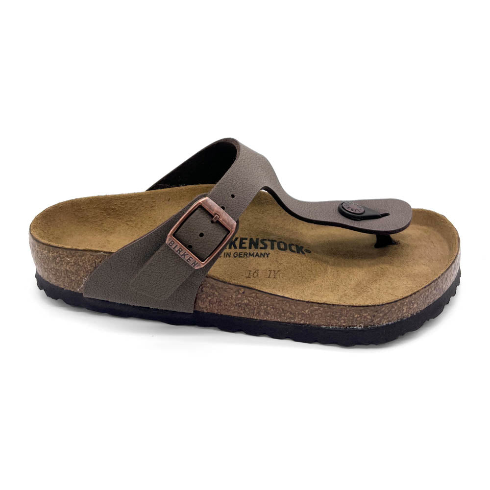 Birkenstock Gizeh Birkibuc Mocca  Natural Fit Footwear