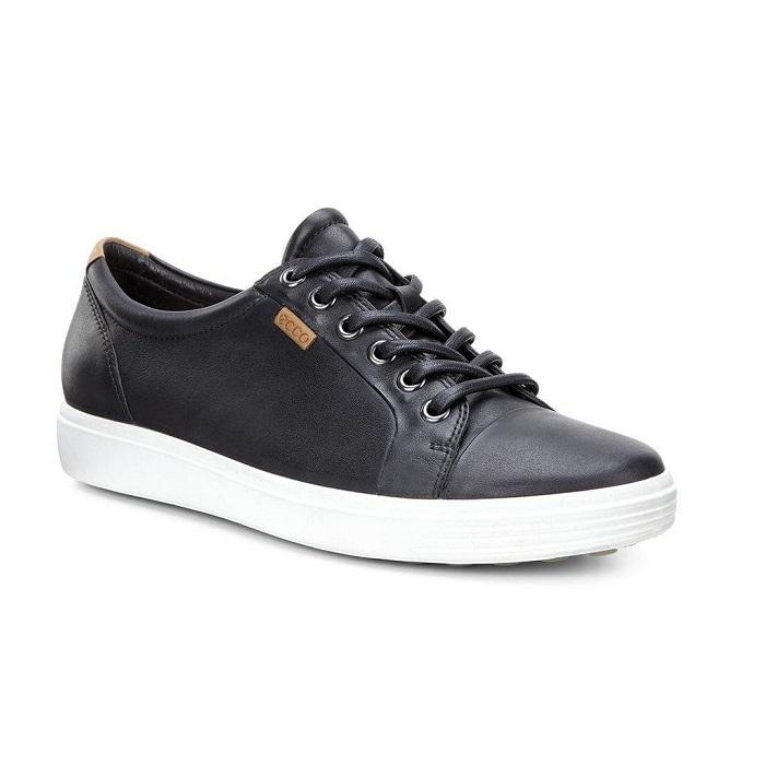 ECCO Men's Soft 7 Black Droid  Natural Fit Footwear