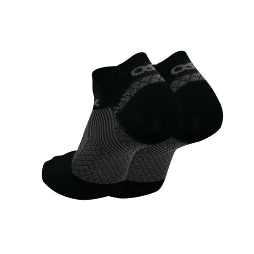 OS1st FS4 Plantar Fasciitis Sock - No Show Black  Natural Fit Footwear