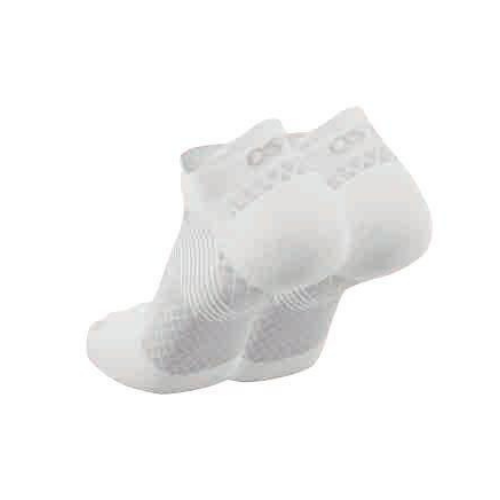 OS1st FS4 Plantar Fasciitis Sock - No Show White  Natural Fit Footwear