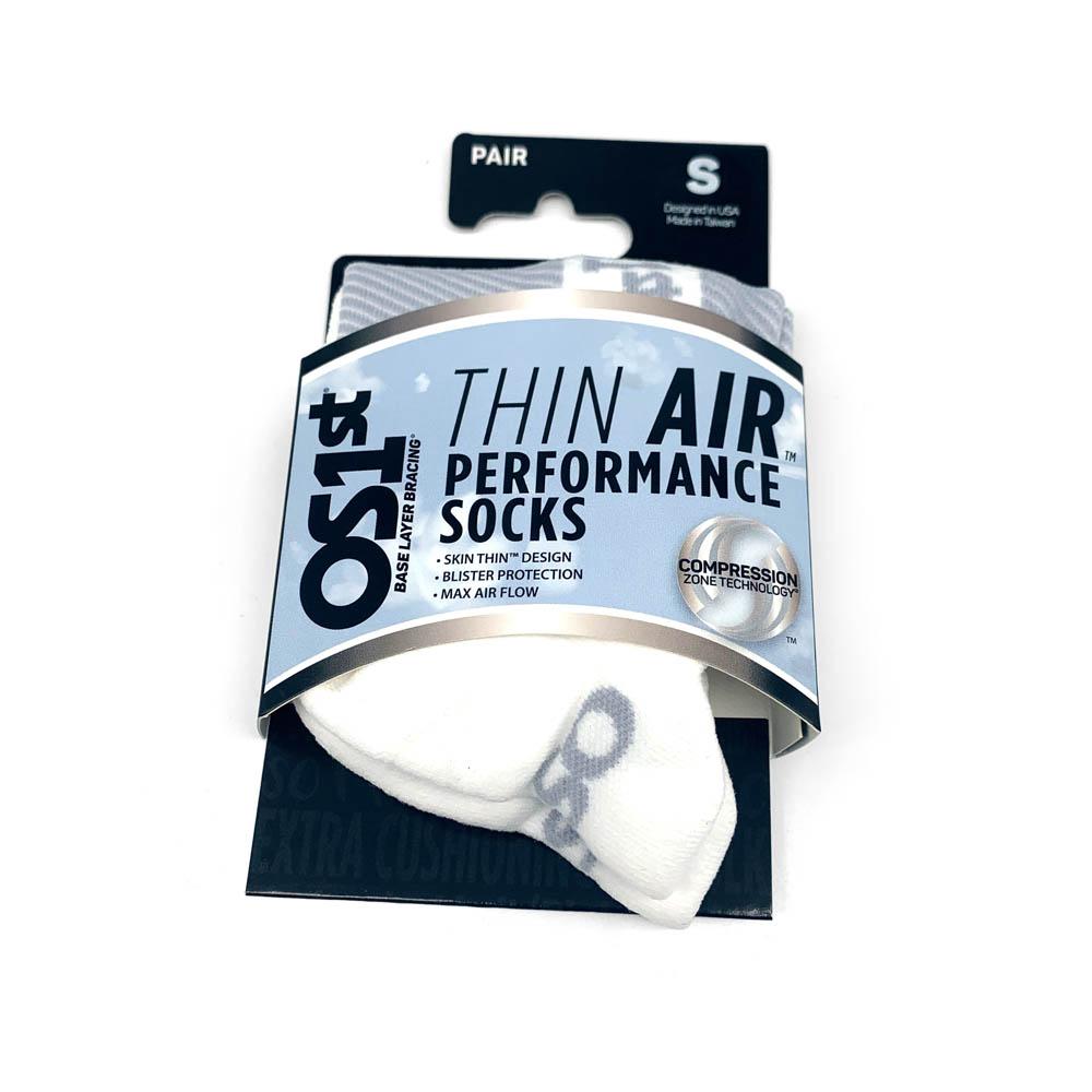 OS1st TA4 Thin Air No Show Sock White Natural Fit Footwear