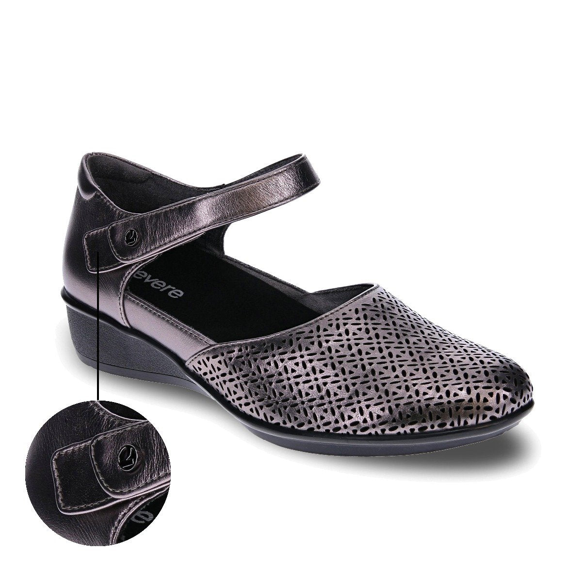 Revere Women's Osaka Gunmetal Lazer