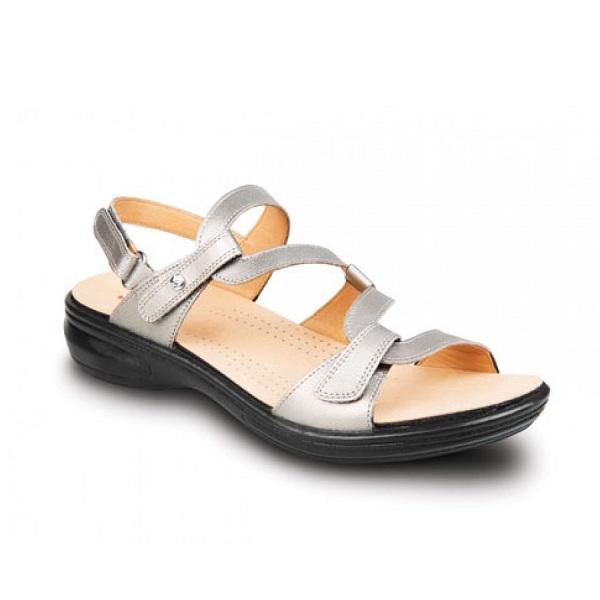 Revere Women's Miami Gunmetal  Natural Fit Footwear