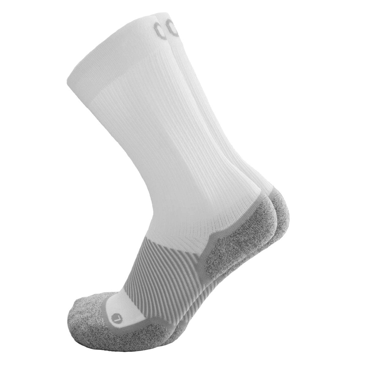 OS1st WP4 Wellness Performance Crew Sock White  Natural Fit Footwear