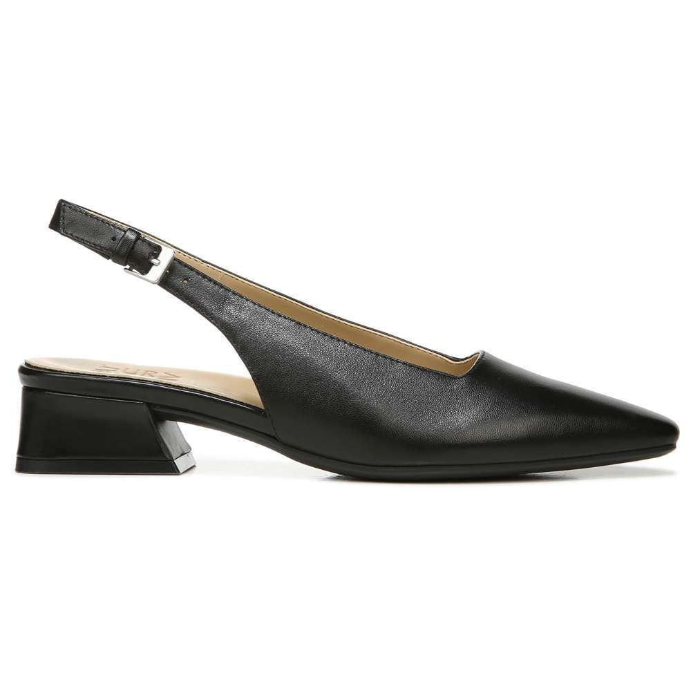 Lesley Back Strap Heel - Black