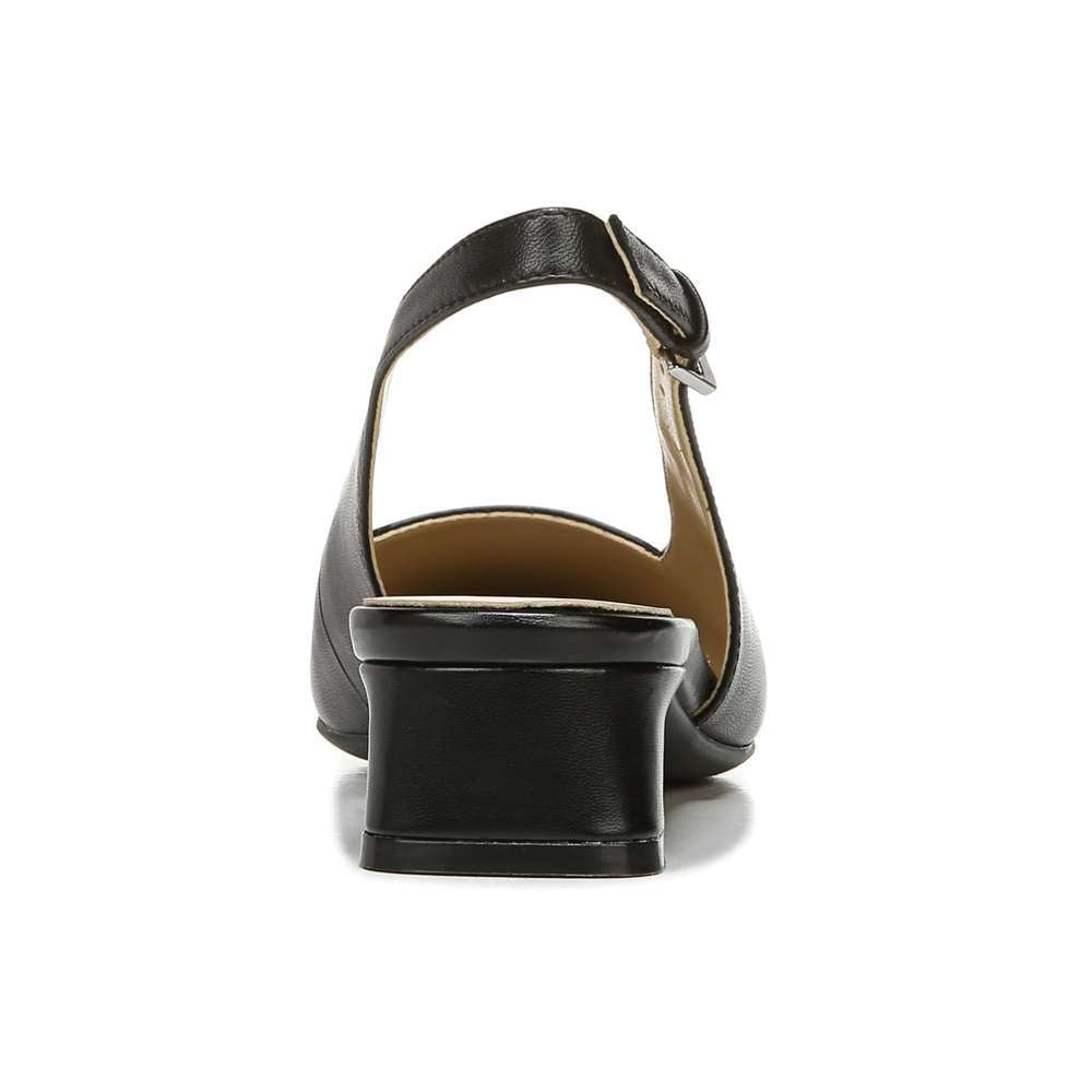 Lesley Back Strap Heel - Black