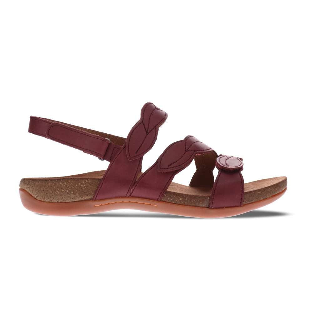 Able Adjustable Sandal - Burgundy