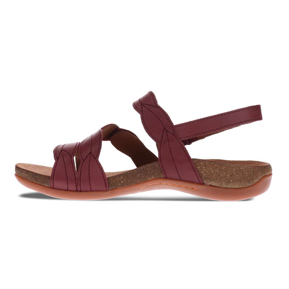 Able Adjustable Sandal - Burgundy