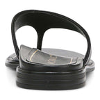 Agave Toe Post Sandal - Black Leather