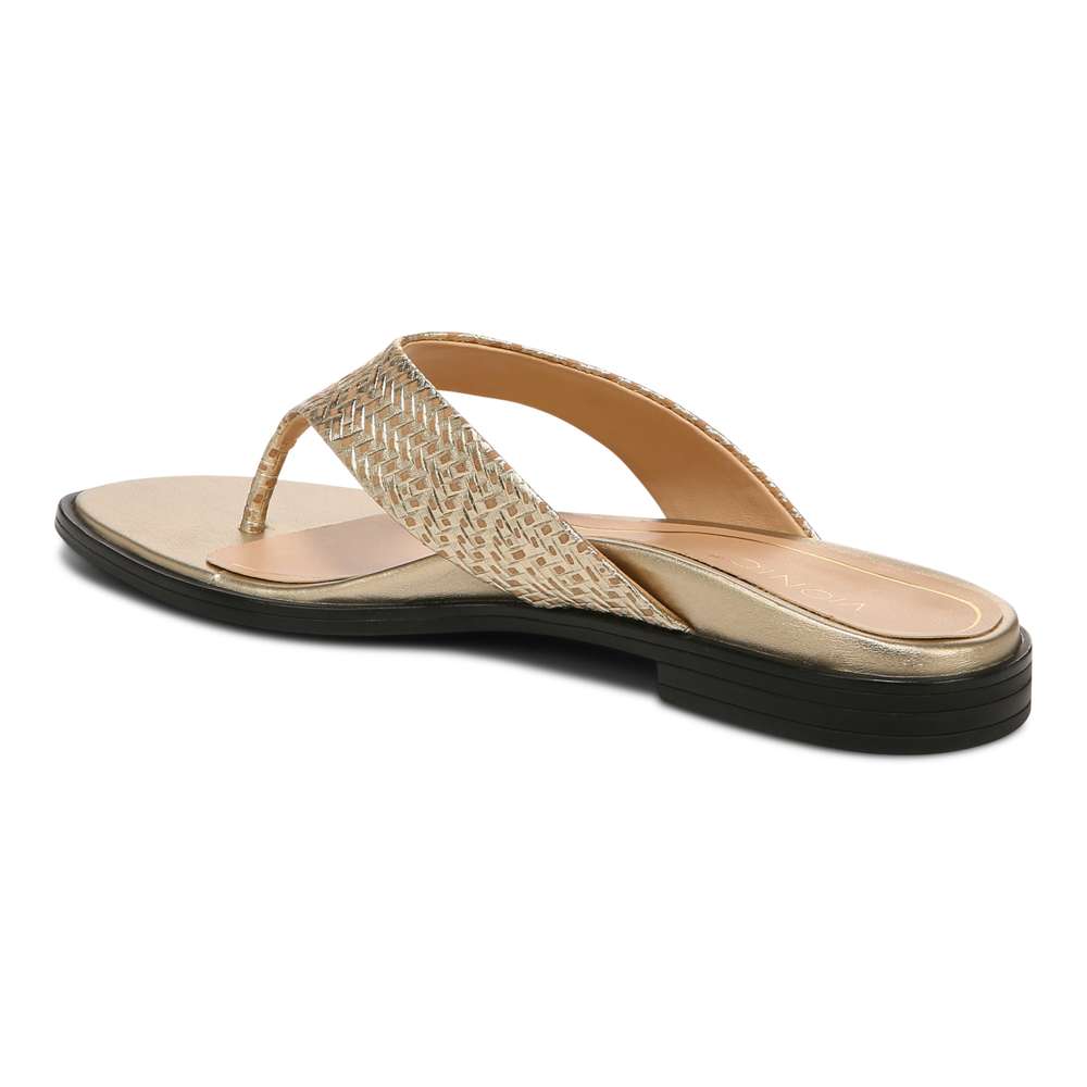 Agave Toe Post Sandal - Gold