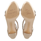 Ahava Heeled Sandal - Pnina Nude