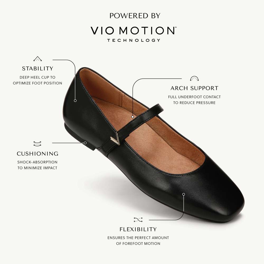 Alameda Mary-Jane Flat - Black