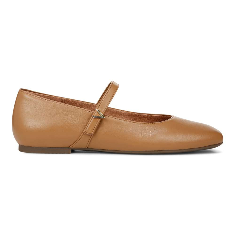 Alameda Mary-Jane Flat - Camel