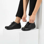 Alberta Lace-Up Casual Sneaker - Black French