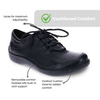 Alberta Lace-Up Casual Sneaker - Black French