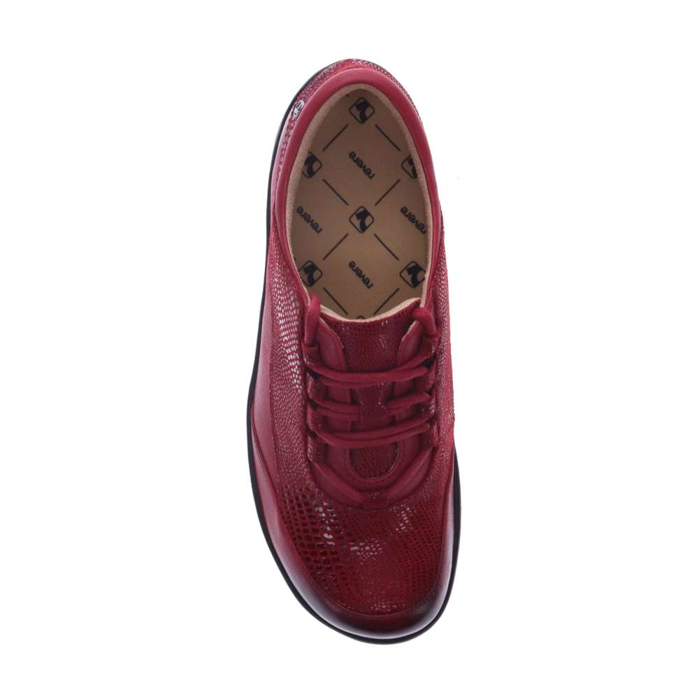 Alberta Lace-Up Casual Sneaker - Cherry Lizard