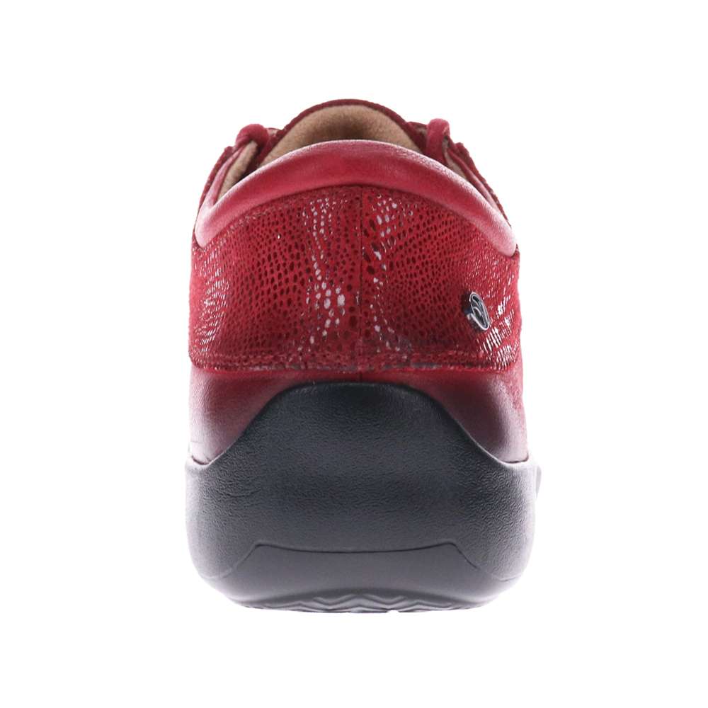 Alberta Lace-Up Casual Sneaker - Cherry Lizard