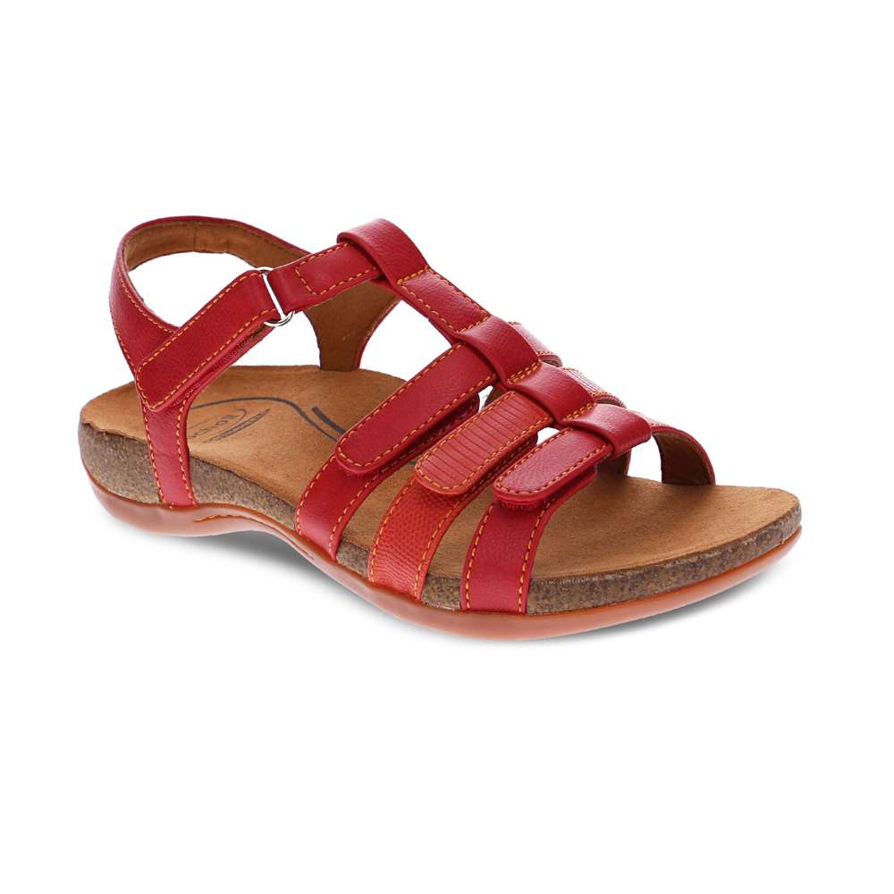 Alessandra Sandal - Red/Burnt Orange