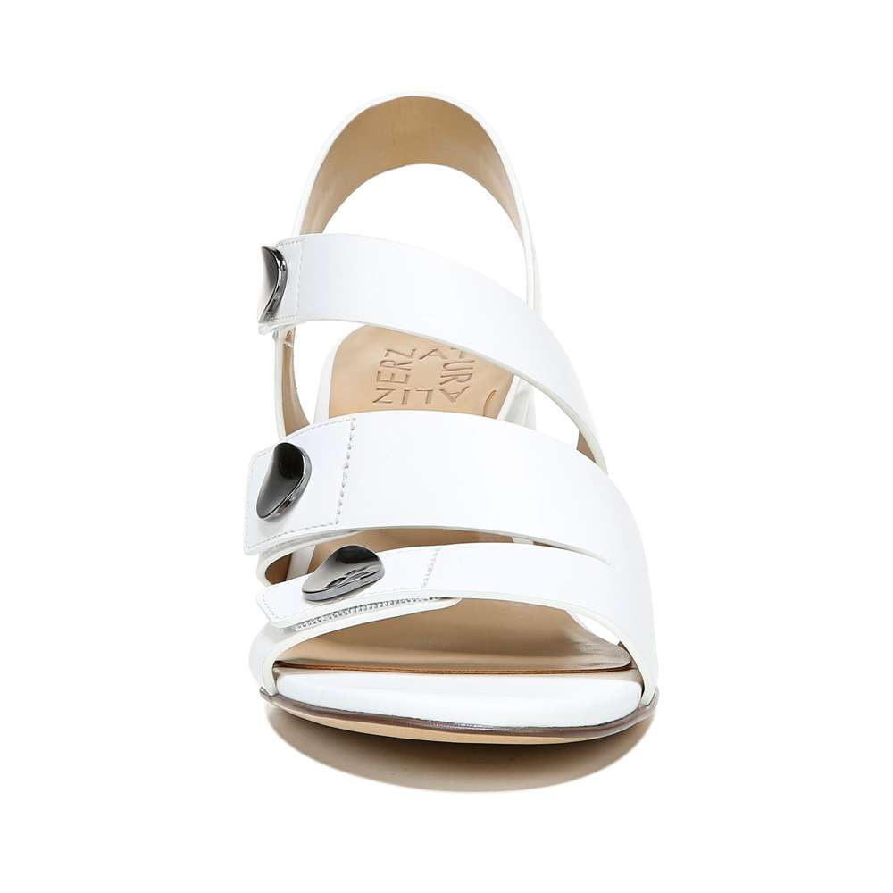Alicia Heeled Sandal - White