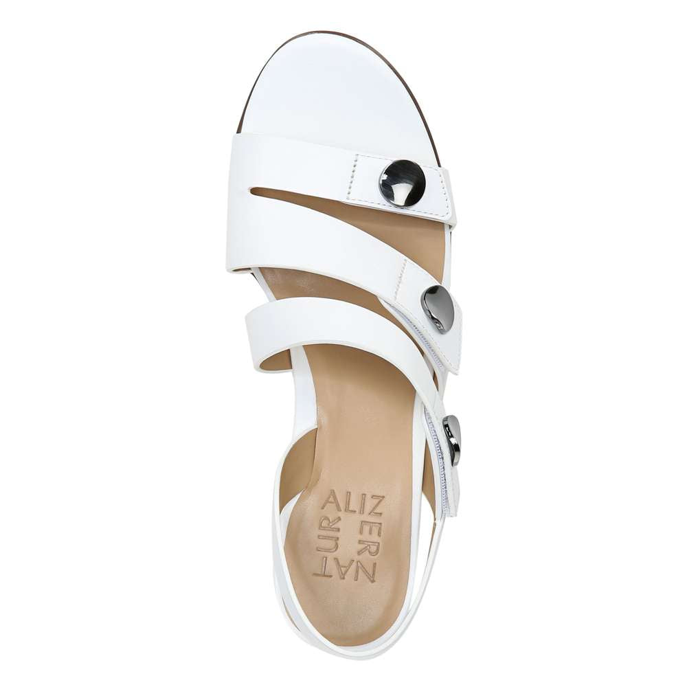 Alicia Heeled Sandal - White