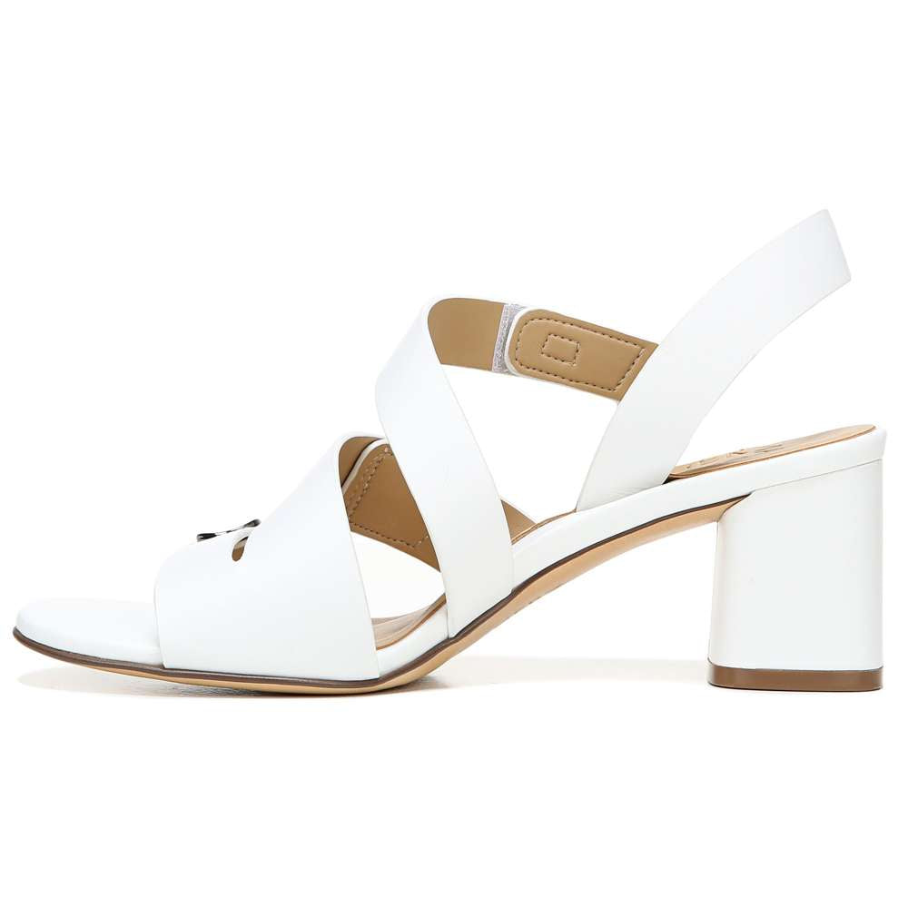 Alicia Heeled Sandal - White