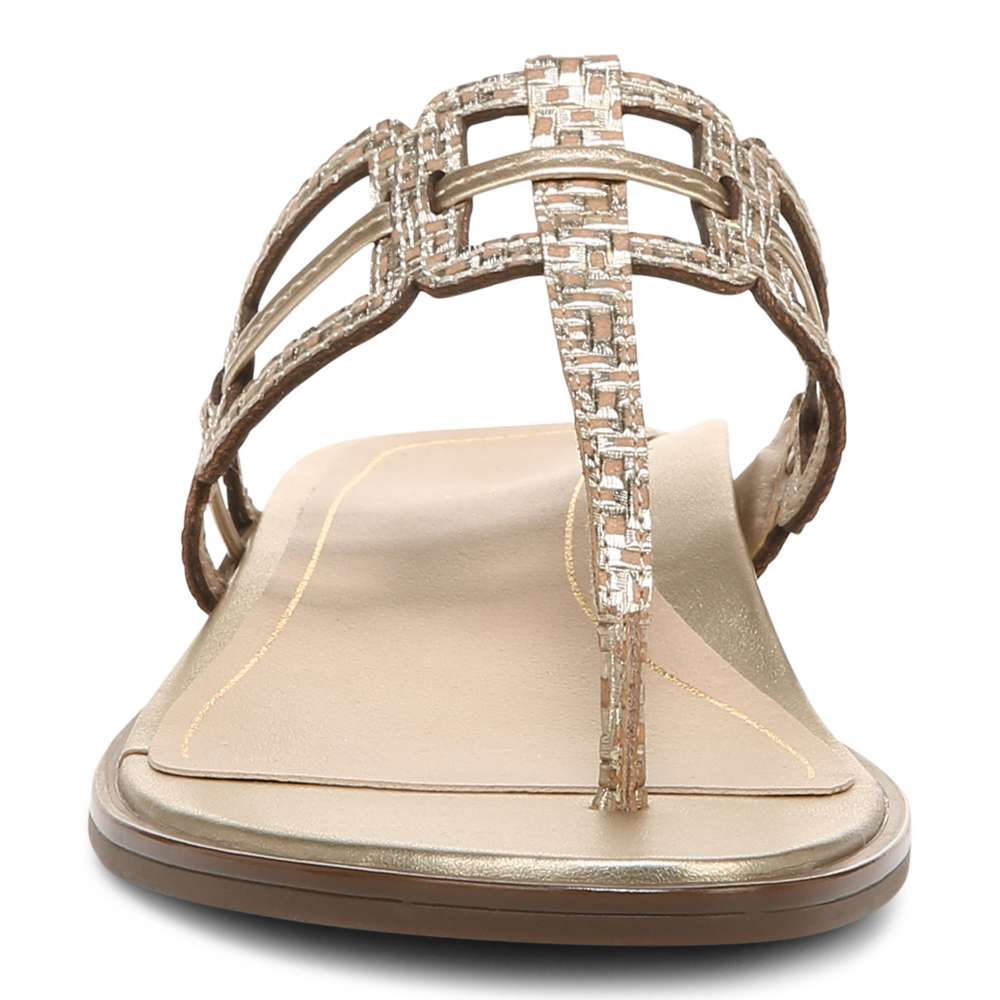Alvana Toe Post Sandal - Gold