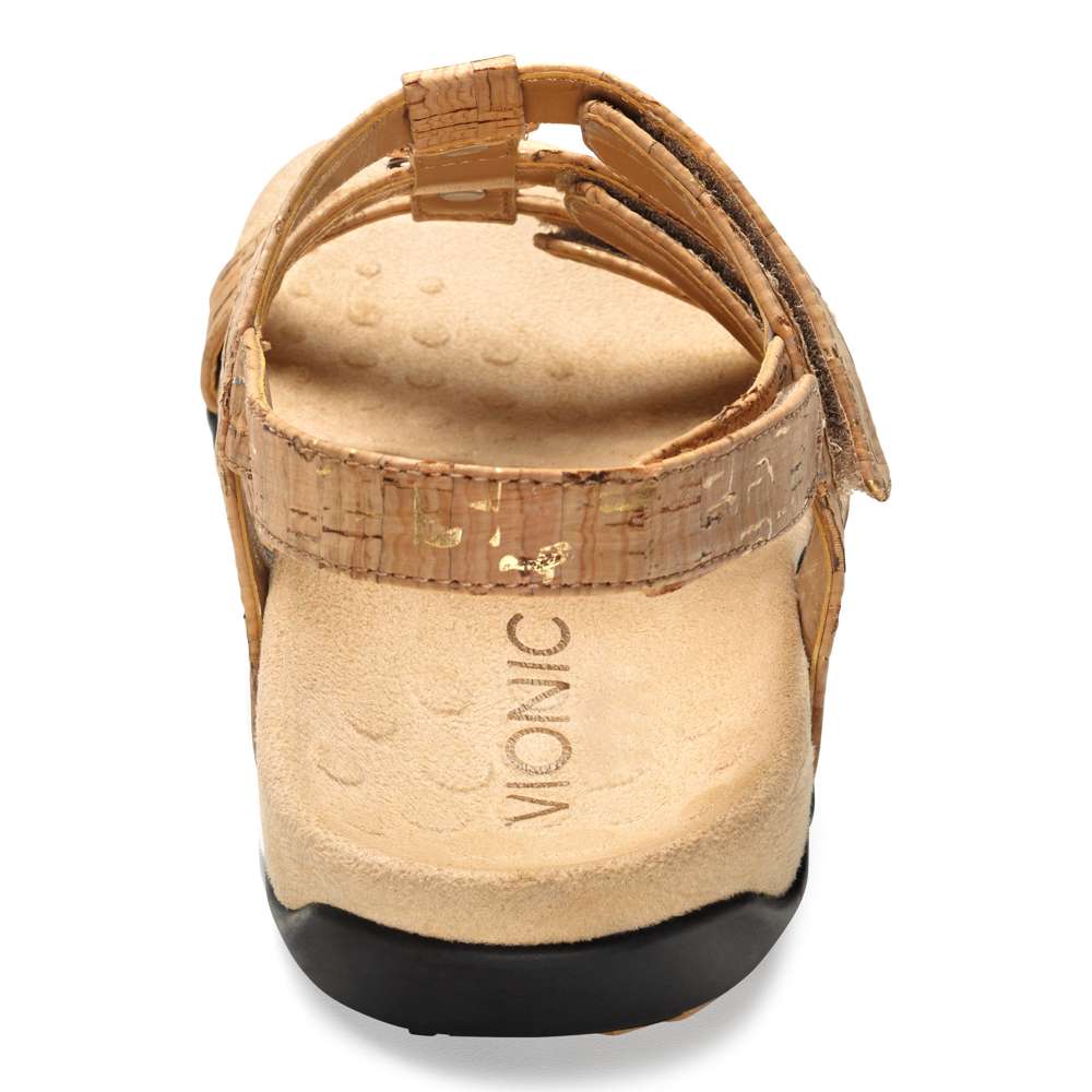 Amber Adjustable Sandal - Gold Cork