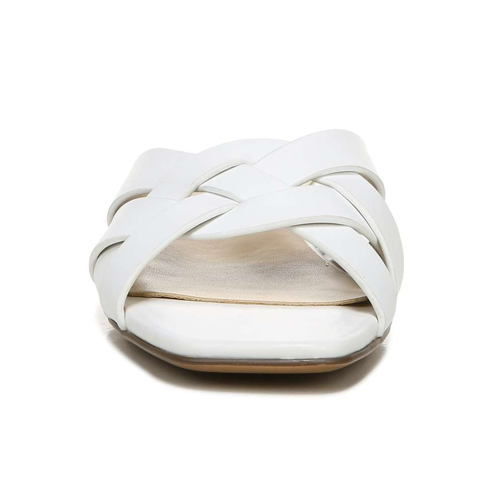 Ashford Slide - White Leather