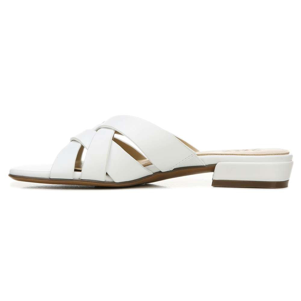 Ashford Slide - White Leather