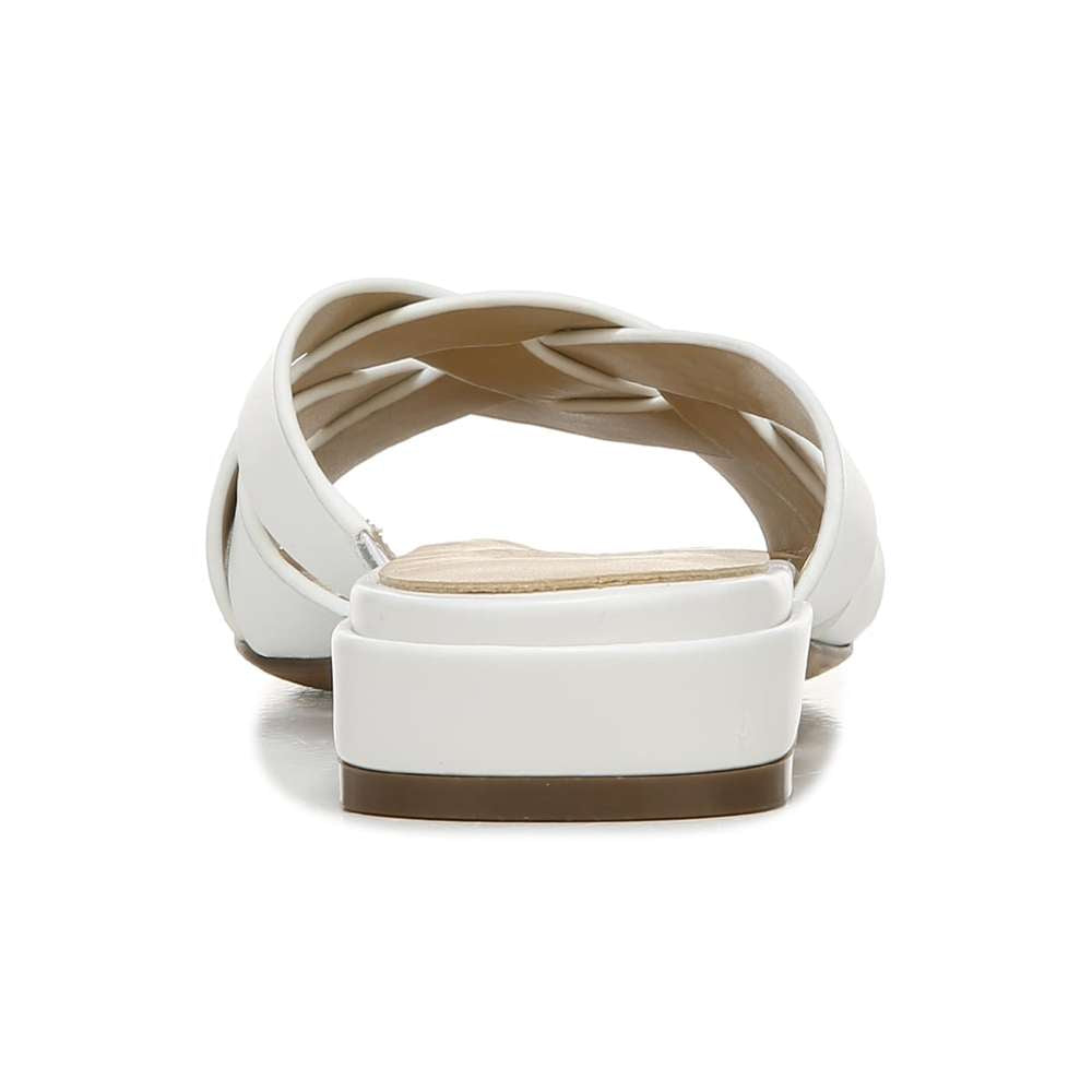 Ashford Slide - White Leather
