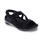 Astoria Sandal - Black Lizard