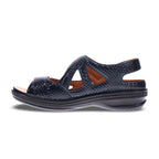 Astoria Sandal - Navy Snake